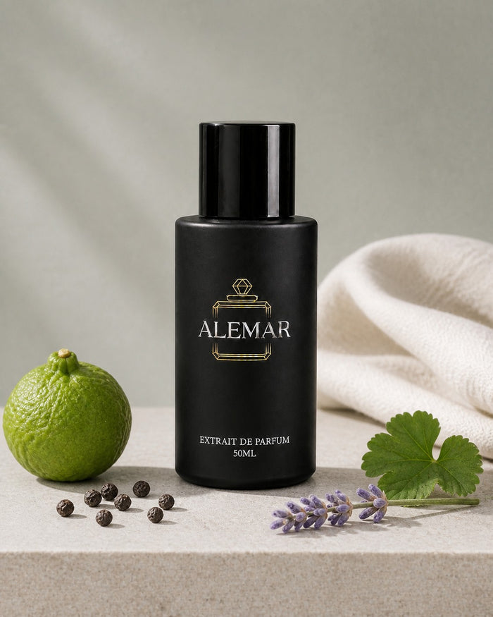 Alemar P004 fresh extrait de parfum 50ml bottle scented with bergamot and pepper