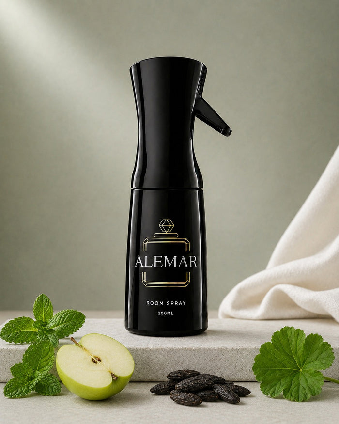 Alemar R010 fresh room spray 200ml bottle scented with mint and green apple