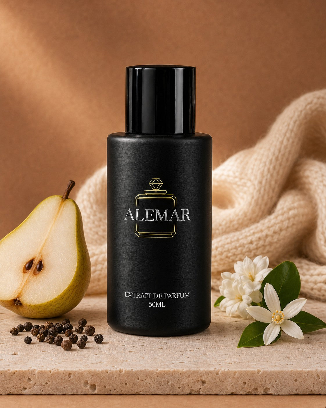 Alemar P013 gourmand extrait de parfum 50ml bottle scented with coffee and vanilla