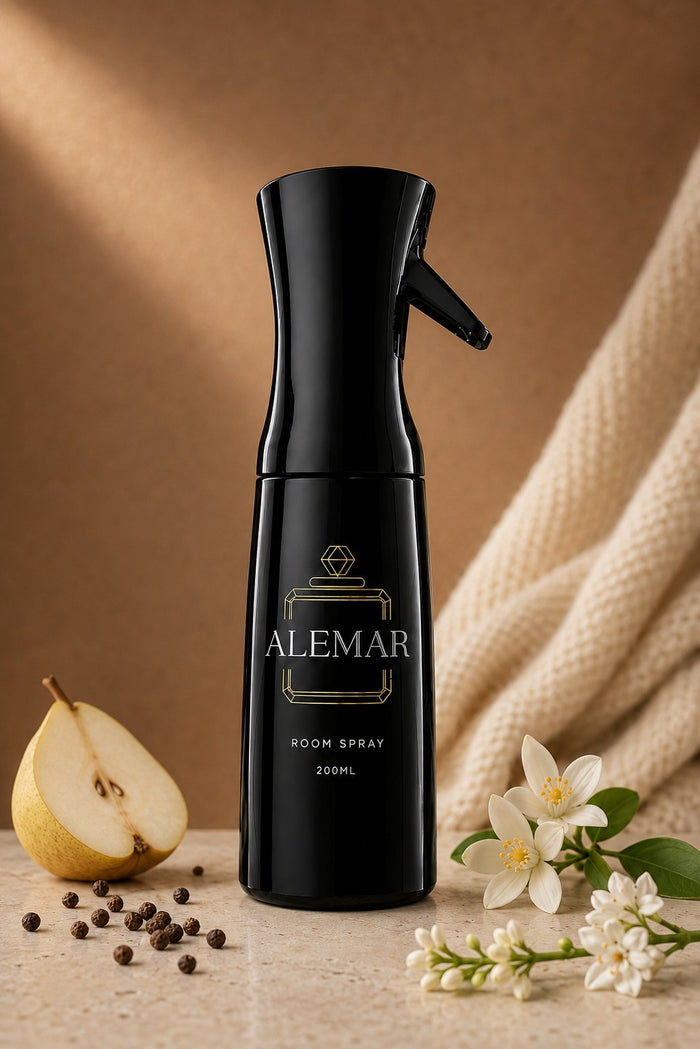 Alemar R013 gourmand room spray 200ml bottle scented with coffee and vanilla