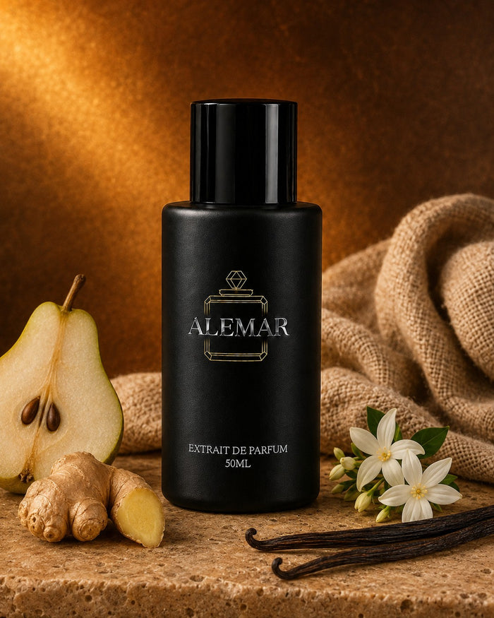 Alemar P016 amber extrait de parfum 50ml bottle scented with pear and vanilla
