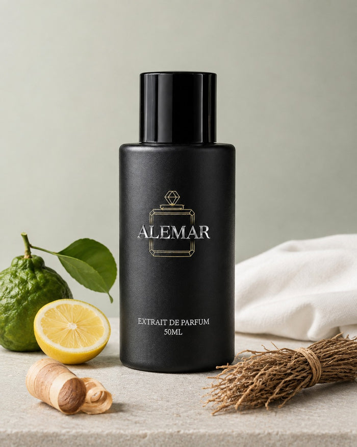 Alemar P022 fresh extrait de parfum 50ml bottle scented with bergamot and lemon