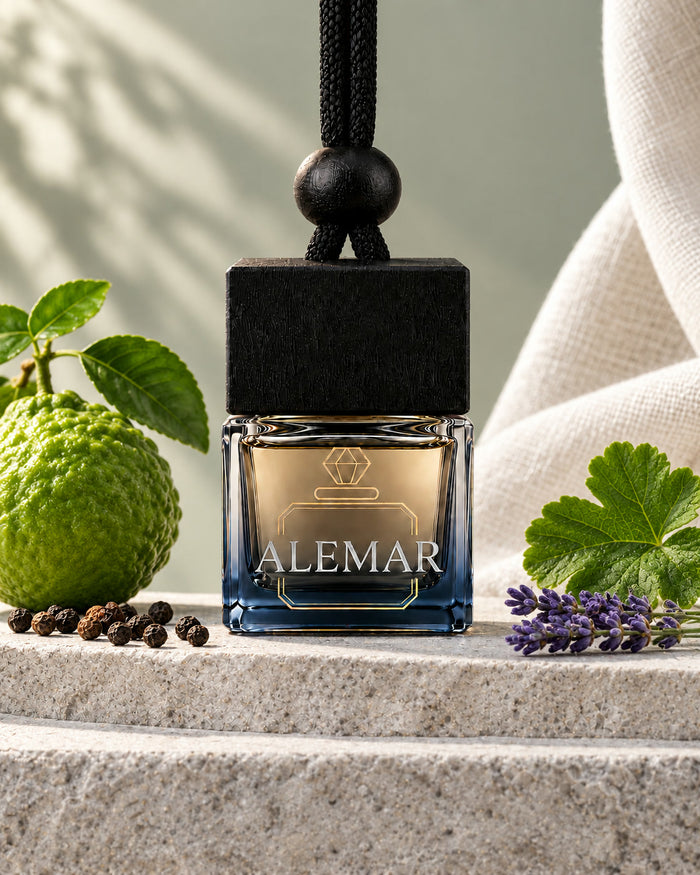 Alemar C004 fresh hanging car diffuser 8ml scented with bergamot and pepper