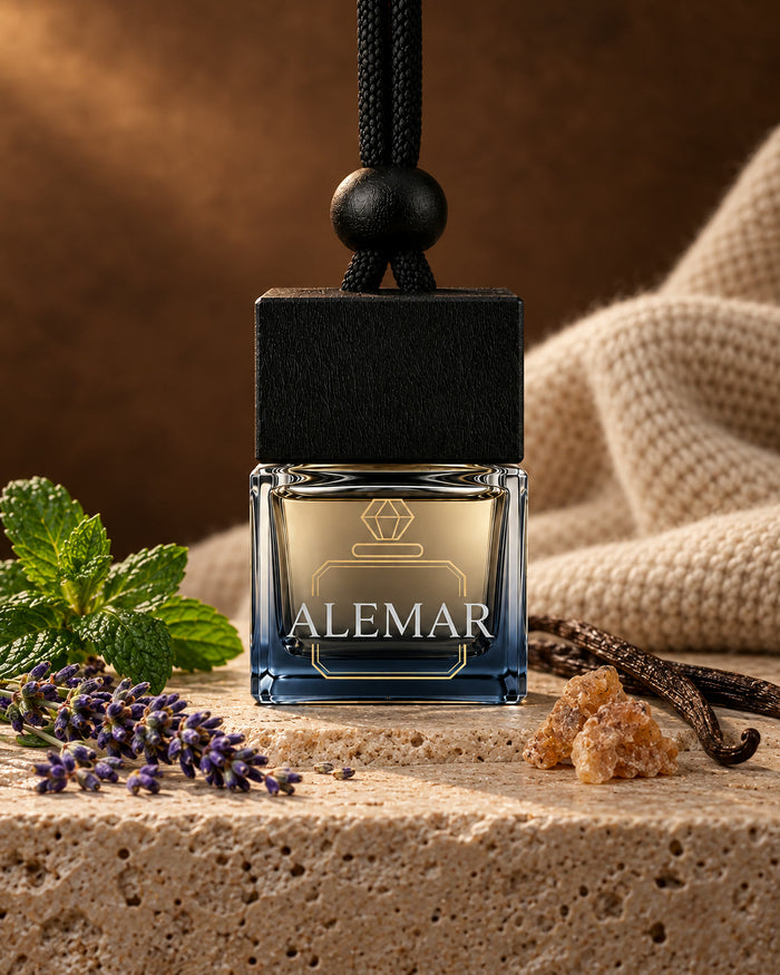 Alemar C006 gourmand hanging car diffuser 8ml scented with lavender and vanilla