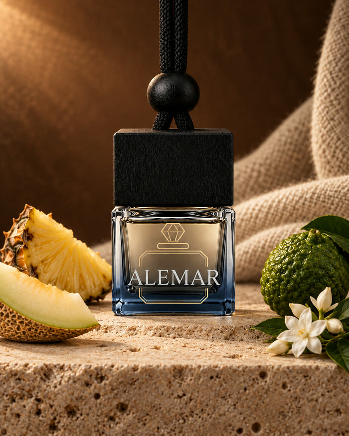 Alemar C014 gourmand hanging car diffuser 8ml scented with praline and patchouli