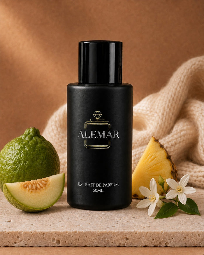 Alemar P014 gourmand extrait de parfum 50ml bottle scented with praline and patchouli